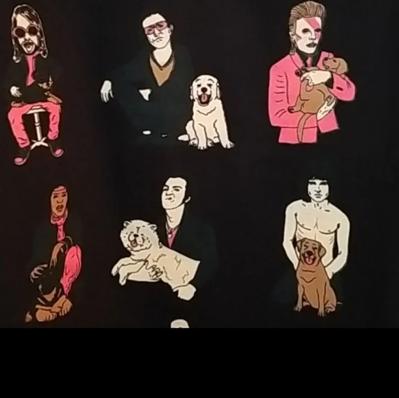 Dog Limited Rockers with Puppies Hoodie Size Medium EUC - Picture 3 of 13